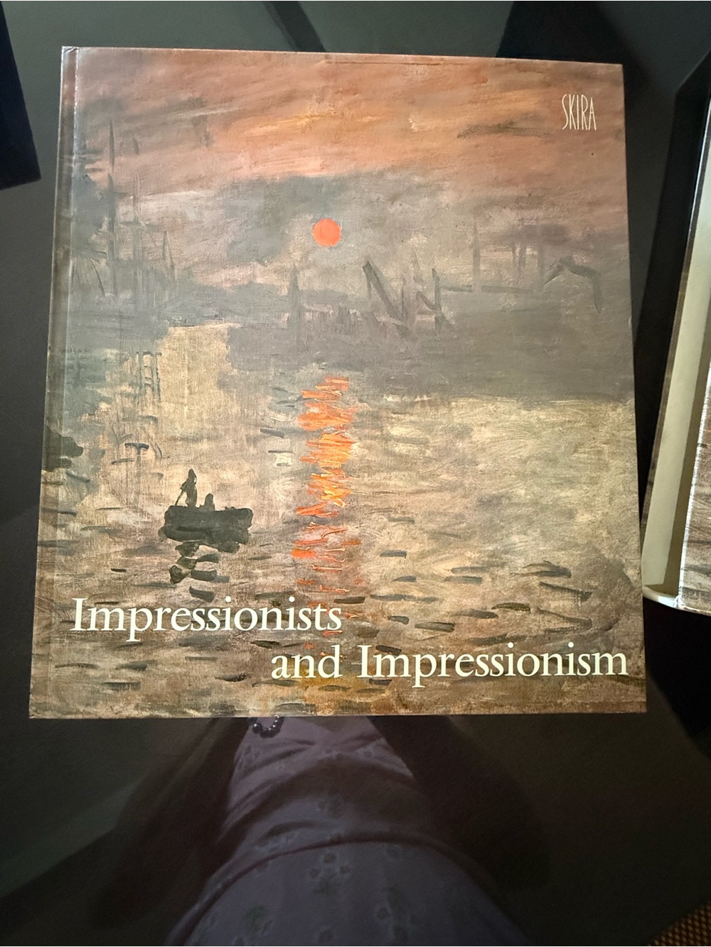 Impressionists and Impressionism Art Book - Earthy Brown & Orange Cover